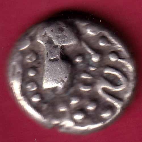 ANCIENT INDIA GADHAYA DYNASTY KING PORTRAIT COIN– FC529