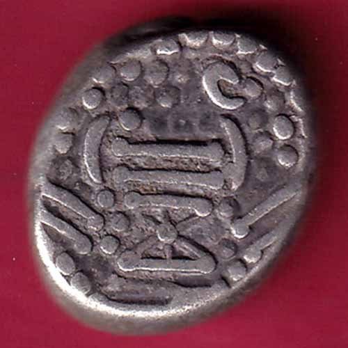 ANCIENT INDIA GADHAYA DYNASTY KING PORTRAIT COIN – FC564 - Image 2