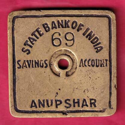 bank token: state bank of india anupsar saving account no 69- FC552
