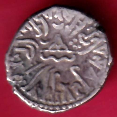 ANCIENT INDIA KSHATRAP DYNASTY KING PORTRAIT SILVER COIN –F3945 - Image 2