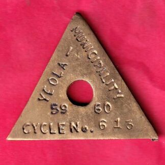 CYCLE TOKEN: YEOLA MUNCIPALITY CYCLE 59 60 NO. 613  - F3947