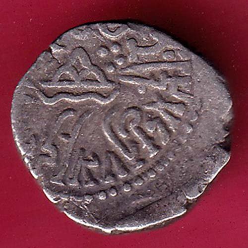 ANCIENT INDIA KSHATRAP DYNASTY KING PORTRAIT SILVER COIN – F3968 - Image 2