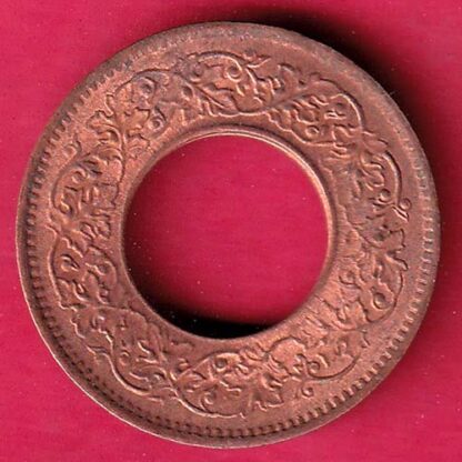 British india king george vi 1944 LAHORE MINT one pice copper coin –F3984 - Image 2