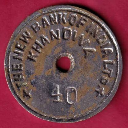 BANK TOKEN: THE NEW BANK OF INDIA LTD. KHANDWA  – F4018