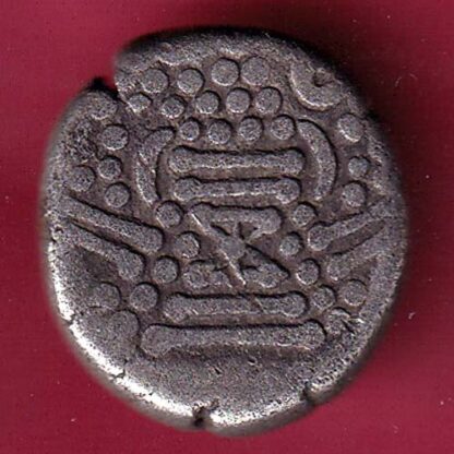 ANCIENT INDIA GADHAYA DYNASTY KING PORTRAIT COIN – F4026 - Image 2