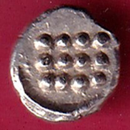 TRAVANCORE STATE RAJARAM VERMA IV SILVER CHUKRAM COIN–F4068 - Image 2