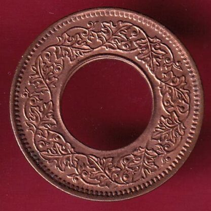 British india king george vi 1945 one pice beautiful copper Coin –F4086 - Image 2