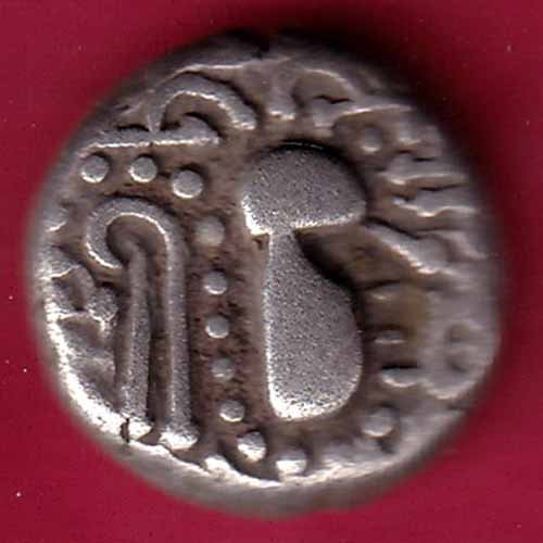 ANCIENT INDIA GADHAYA DYNASTY KING PORTRAIT COIN- FC636