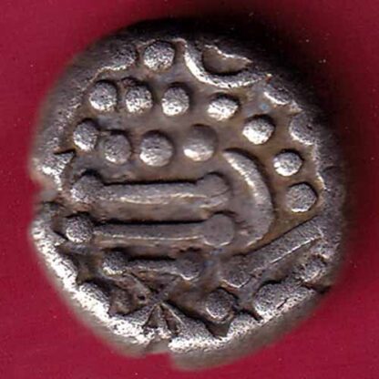 ANCIENT INDIA GADHAYA DYNASTY KING PORTRAIT COIN – FC691 - Image 2