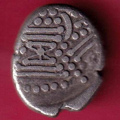ANCIENT INDIA GADHAYA DYNASTY KING PORTRAIT COIN - FC717 - Image 2