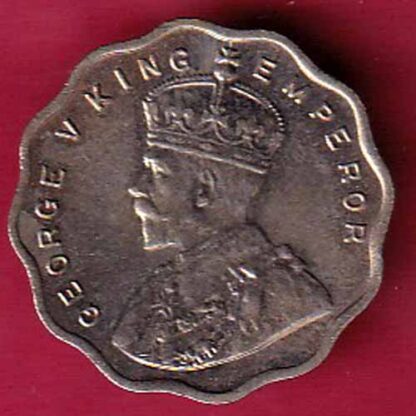 British India 1936 George V ONE ANNA RARE COIN – FC728 - Image 2