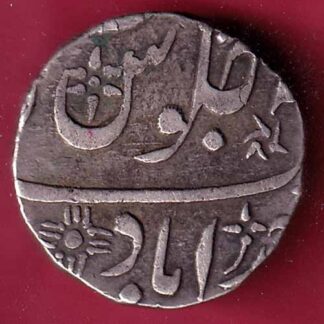BOMBAY PRESIDENCY AH 1234 INO AKBARSHAH AHEMEDABAD MINT ONE RUPEE SILVER COIN – FC760