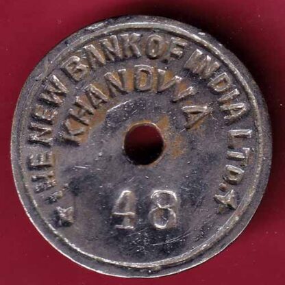 bank token: the new bank of india khnadwa 48  –FC773