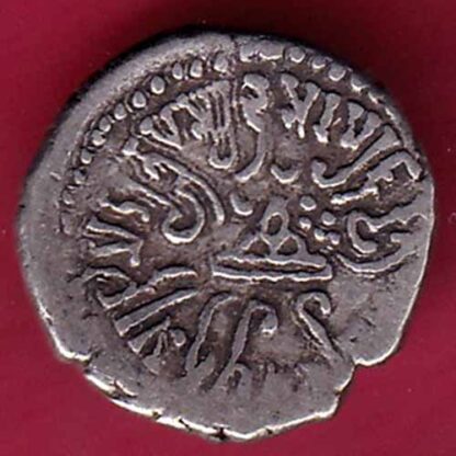 ANCIENT INDIA KSHATRAP DYNASTY KING PORTRAIT SILVER COIN – FC809 - Image 2