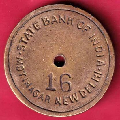bank token : state bank of india motinagar new delhi 16  – FC827