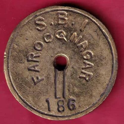 BANK TOKEN: STATE BANK OF INDIA FAROOQNAGAR  186 – FC829 - Image 2