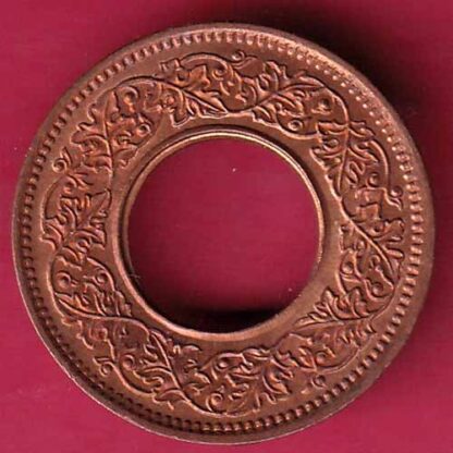 British india king george vi 1945 one pice beautiful copper Coin – FC877 - Image 2
