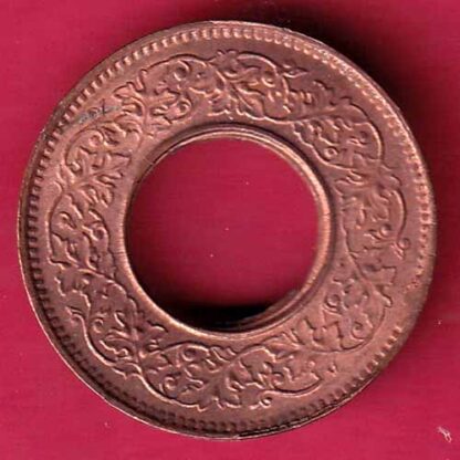British india king george vi 1944 LAHORE MINT one pice copper coin – FC882 - Image 2