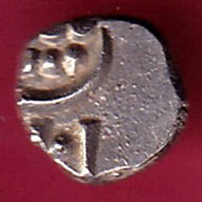 TRAVANCORE STATE RAJARAM VERMA IV SILVER CHUKRAM COIN–F4129 - Image 2