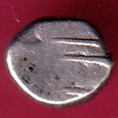 TRAVANCORE STATE RAJARAM VERMA IV SILVER CHUKRAM COIN – F4184 - Image 2