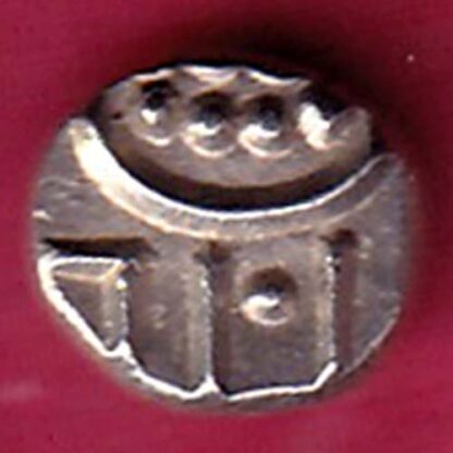 TRAVANCORE STATE RAJARAM VERMA IV SILVER CHUKRAM COIN- F4214 - Image 2