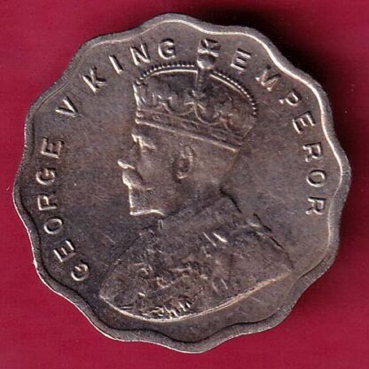 British India 1936 George V ONE ANNA RARE COIN  :- F4228 - Image 2