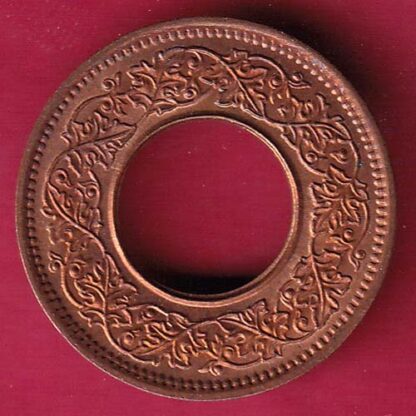 British india king george vi 1945 one pice beautiful copper Coin –F4251 - Image 2