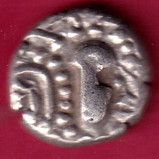 ANCIENT INDIA GADHAYA DYNASTY KING PORTRAIT COIN – F4283