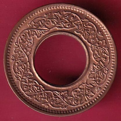 British india king george vi 1945 one pice beautiful copper Coin – F4285 - Image 2