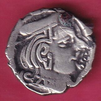 Ancient India Kshtrap Dynasty Kings Portrait Silver Coin  – F4289