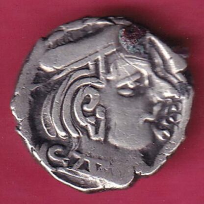 Ancient India Kshtrap Dynasty Kings Portrait Silver Coin  – F4289