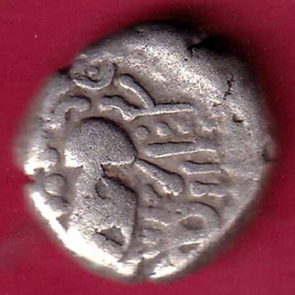 ANCIENT INDIA GADHAYA DYNASTY KING PORTRAIT COIN – F4325