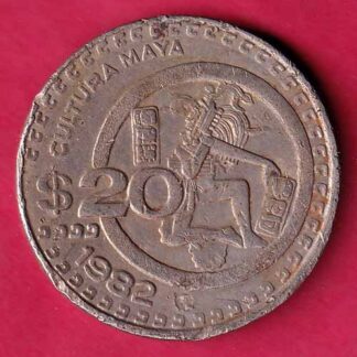 Mexico 1982 ESTADOS UNIDOS MEXICANOS 20 Pesos COIN – F4332