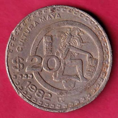 Mexico 1982 ESTADOS UNIDOS MEXICANOS 20 Pesos COIN – F4332