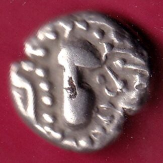 ANCIENT INDIA GADHAYA DYNASTY KING PORTRAIT COIN  – F4341