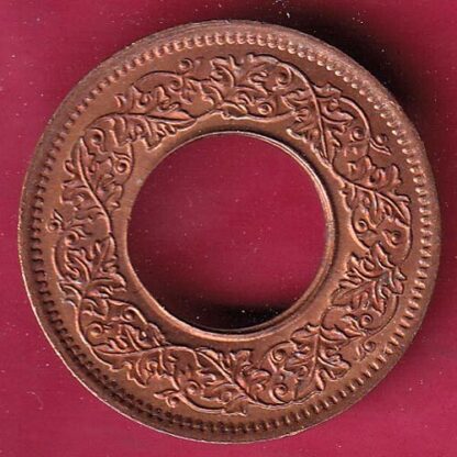 British india king bombay mint george vi 1945 one pice beautiful copper Coin  – F4344 - Image 2