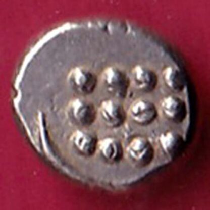 TRAVANCORE STATE RAJARAM VERMA IV SILVER CHUKRAM COIN  – F:4372 - Image 2
