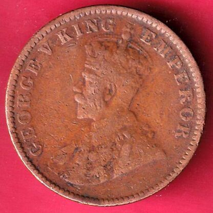BRITISH INDIA 1931 ONE QURTER ANNA COPPER COIN  – F4382 - Image 2