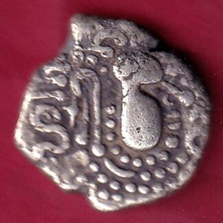 ANCIENT INDIA GADHAYA DYNASTY KING PORTRAIT COIN – F4386