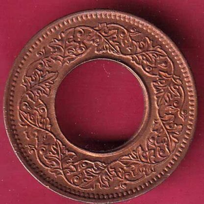 British india king bombay mint george vi 1945 one pice beautiful copper Coin-FC1067 - Image 2