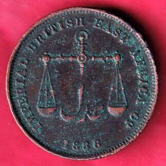 Mombasa 1888/1306  IMPERIAL BRITISH EAST AFRICA Co 1 PICE  –FC1070