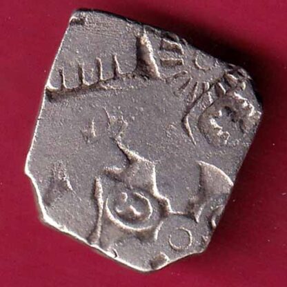 ANCIENT INDIA MAURYAN PERIOD ANIMAL STANDING MAGADH DYNASTY SILVER PUNCHMARK -FC1129