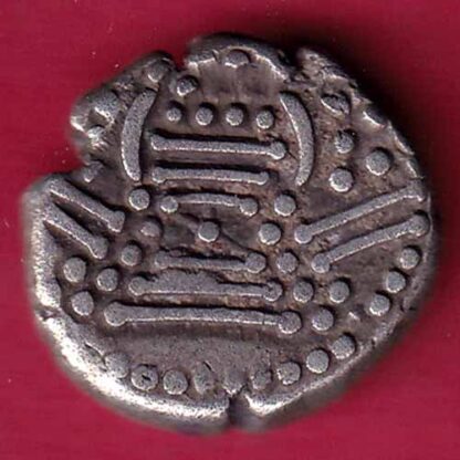 ANCIENT INDIA GADHAYA DYNASTY KING PORTRAIT COIN  –FC1148 - Image 2