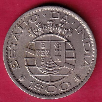 PORTUGUESE INDIA GOA 1 ESCUDO 1959 COIN– FC1176