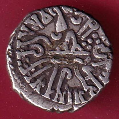 ANCIENT INDIA KSHATRAP DYNASTY KINGS PORTRAIT RARE SILVER COIN– FC1219 - Image 2
