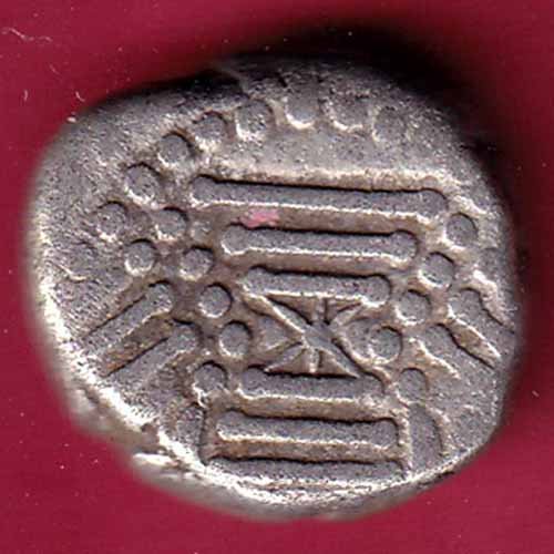 ANCIENT INDIA GADHAYA DYNASTY KING PORTRAIT COIN– FC1228 - Image 2