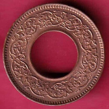 British india king george vi 1943 one pice beautiful copper coin- FC959 - Image 2