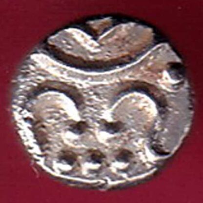 TRAVANCORE STATE RAJARAM VERMA IV SILVER CHUKRAM COIN- FC981 - Image 2