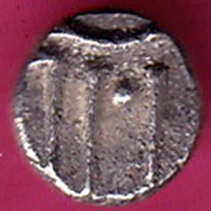 TRAVANCORE STATE RAJARAM VERMA IV SILVER CHUKRAM COIN– FC1157 - Image 2