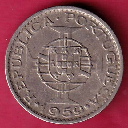 Portuguese India 60 Centavos 1959 – F4419 - Image 2